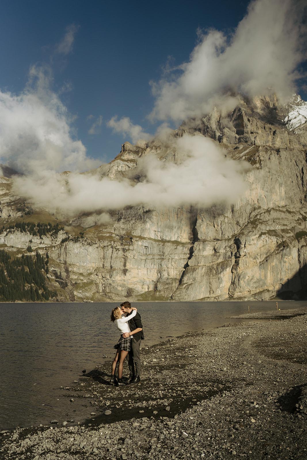 Engagement Photoshooting Oeschinensee Switzerland