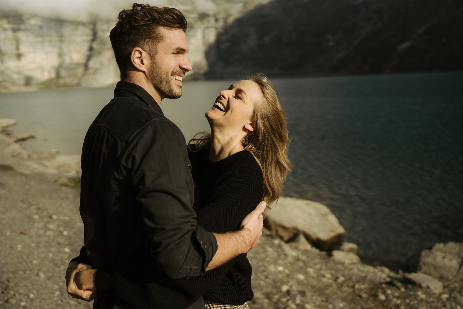 Engagement Photoshooting Oeschinensee Switzerland