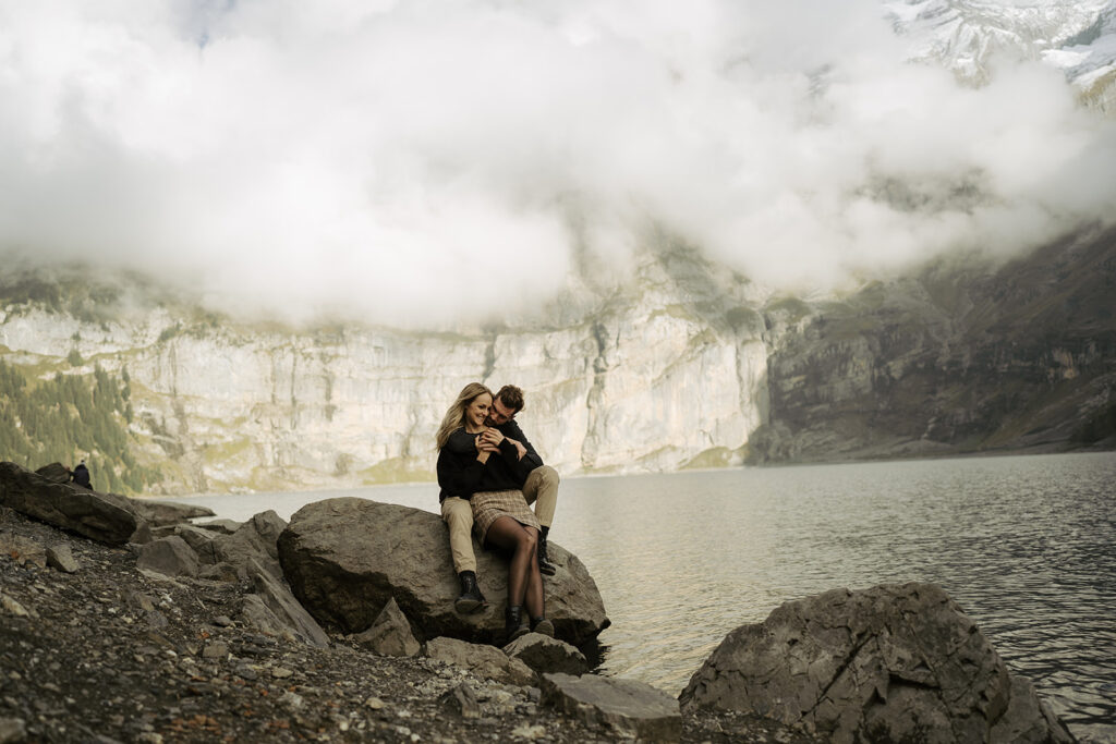 Engagement Photoshooting Oeschinensee Switzerland