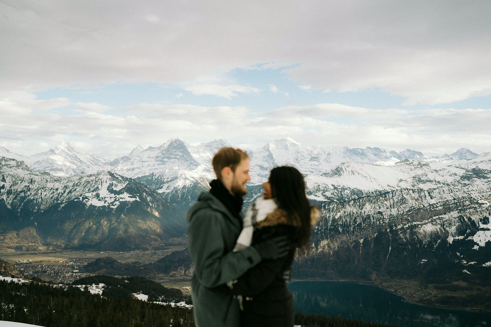 Engagement Photoshooting Niederhorn Interlaken Berner Oberland